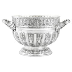 Antike viktorianische Präsentationsschale aus Sterlingsilber von Mappin & Webb