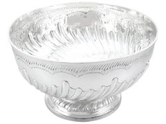 Antique Victorian Sterling Silver Presentation Bowl