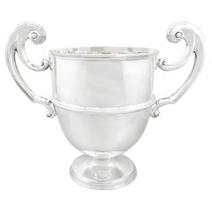 Antique Victorian Sterling Silver Presentation Champagne Cup