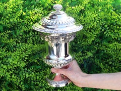 Antique Victorian Sterling Silver Presentation Cup and Cover (1848)