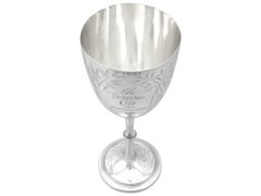 Victorian Sterling Silver Presentation Goblet / Cup