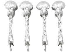 Antique Victorian Sterling Silver Salt Spoons