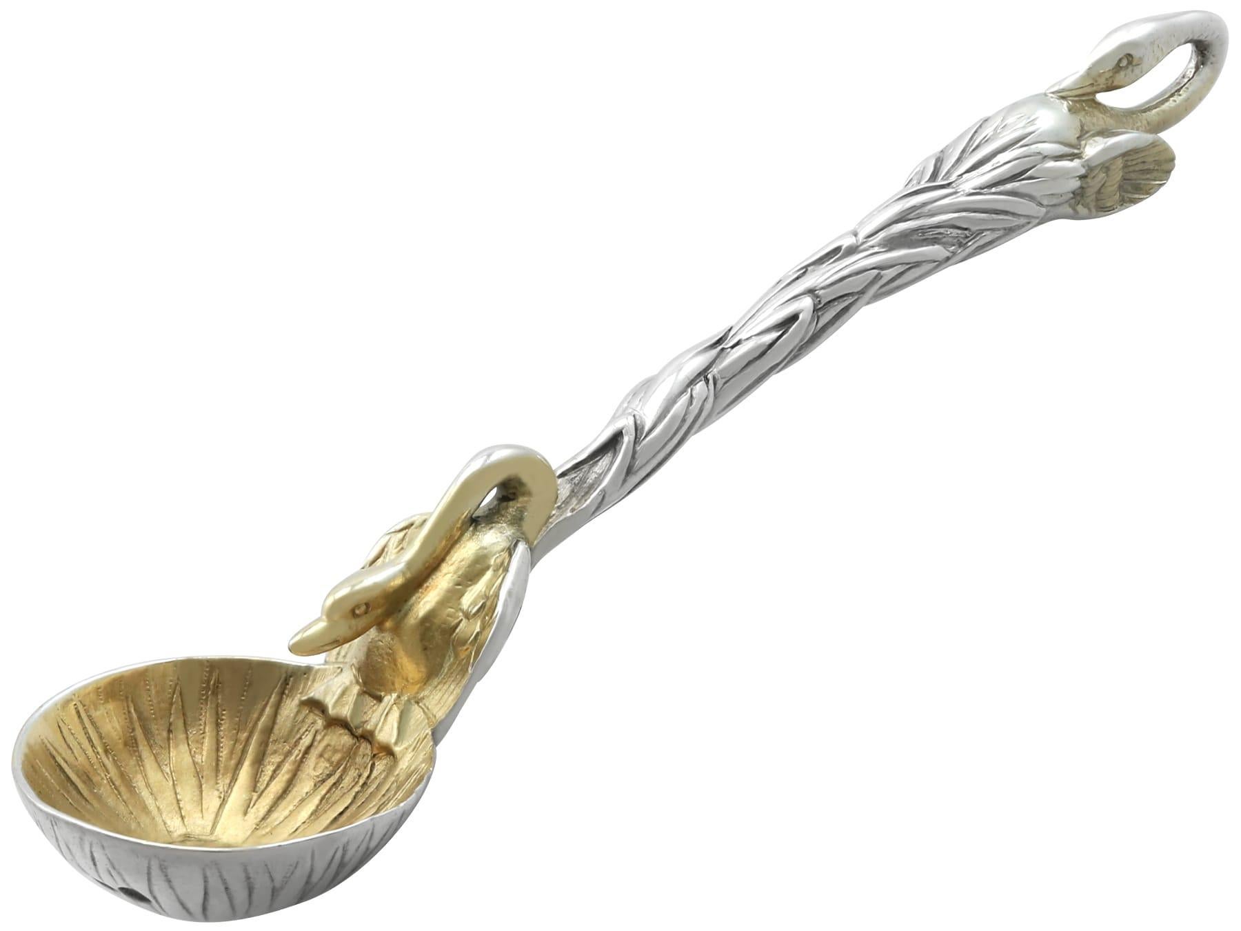Antique Victorian Sterling Silver Salt Spoons For Sale 2