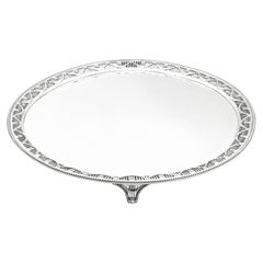 Antique Victorian Sterling Silver Salver