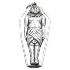 Antique Victorian Sterling Silver Sarcophagus Vesta Case (1886)