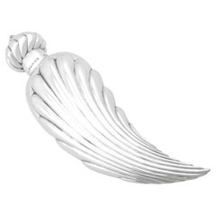 Antica fiaschetta profumata vittoriana in argento sterling (1889)
