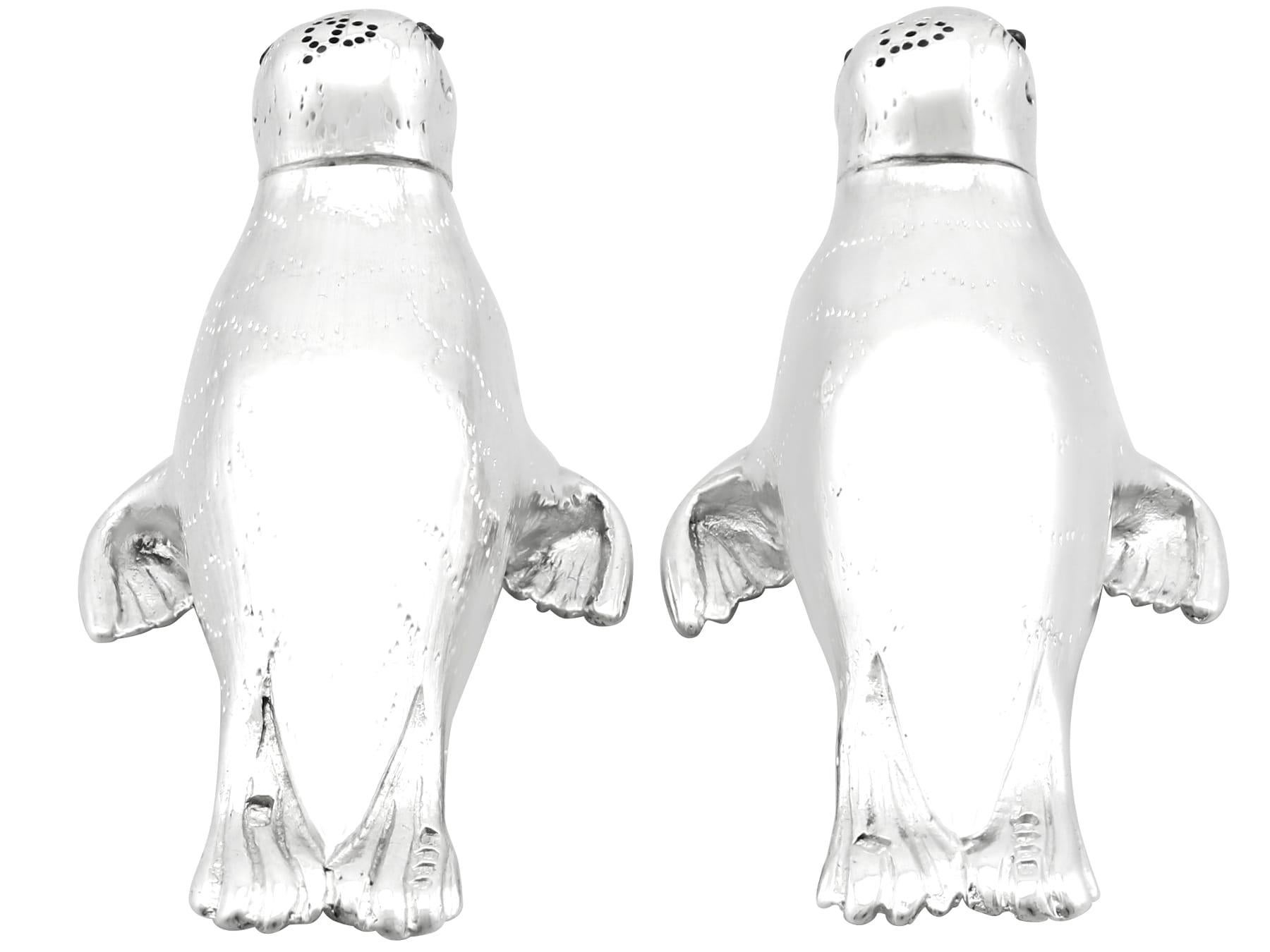 Antiguos Pimientos de Sello Victorianos de Plata de Ley (1882) Plata esterlina en venta