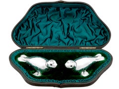 Antico sigillo d'argento vittoriano (1882)