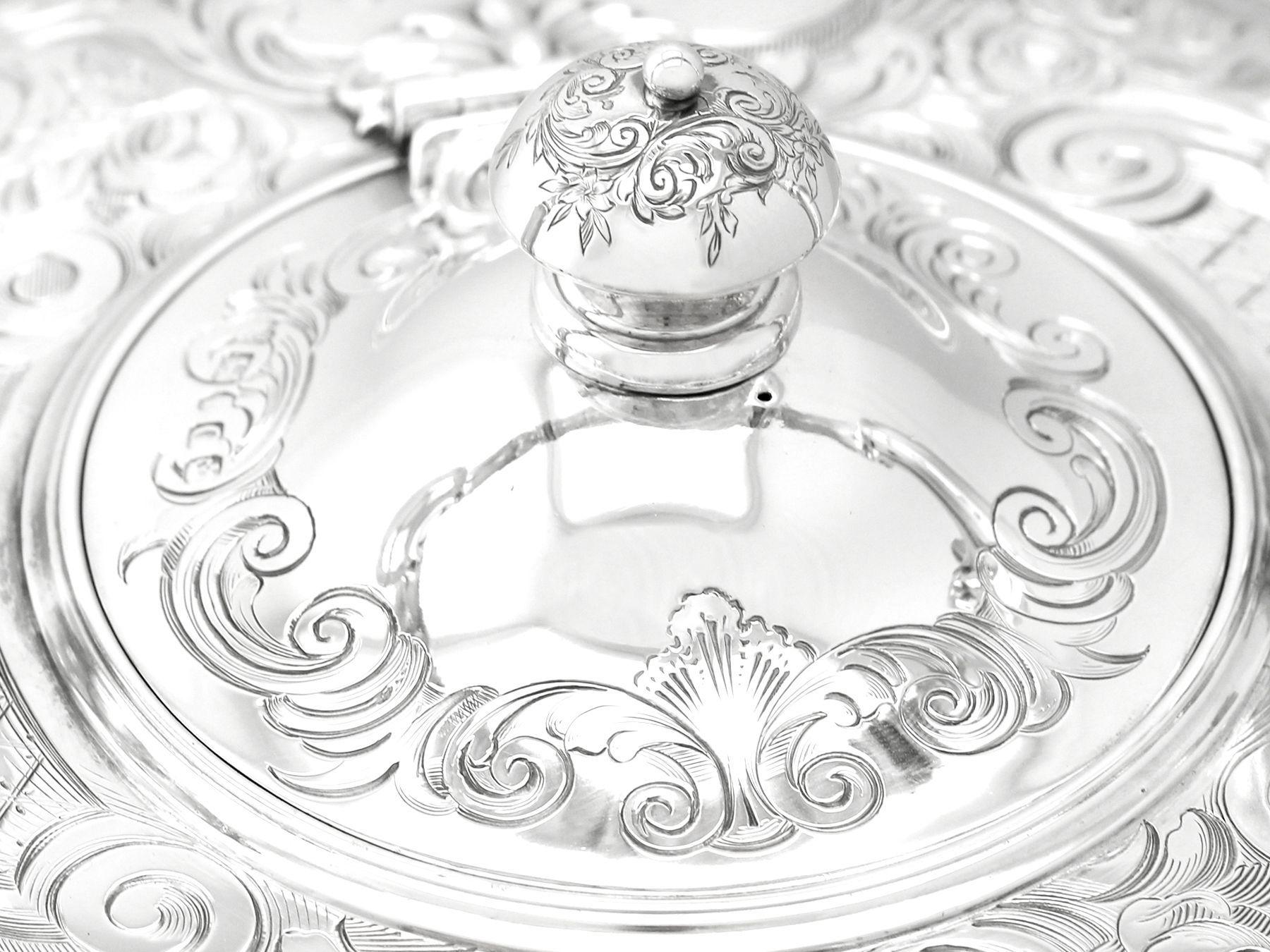 Bollitore vittoriano in argento sterling in vendita 3