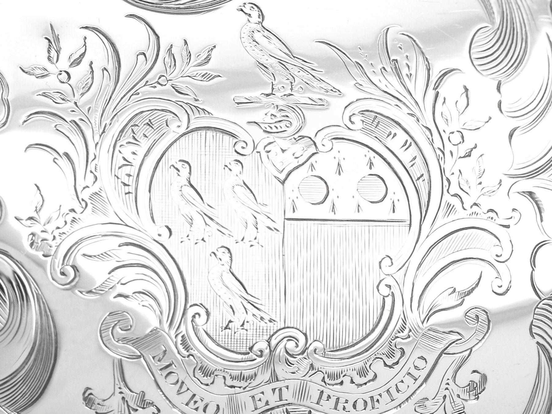 Bouilloire en argent sterling antique victorienne avec pendentif « Spirit » en vente 5
