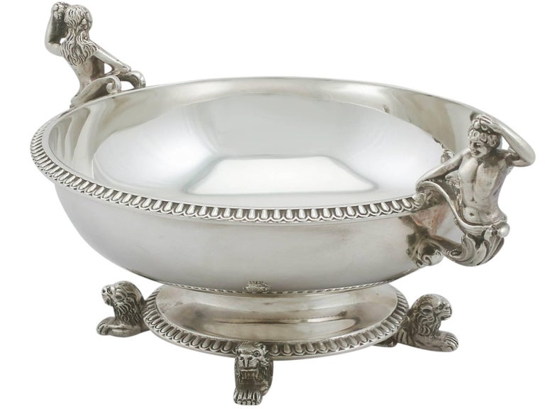 English Antique Victorian Sterling Silver Sugar/Bon Bon Bowl For Sale