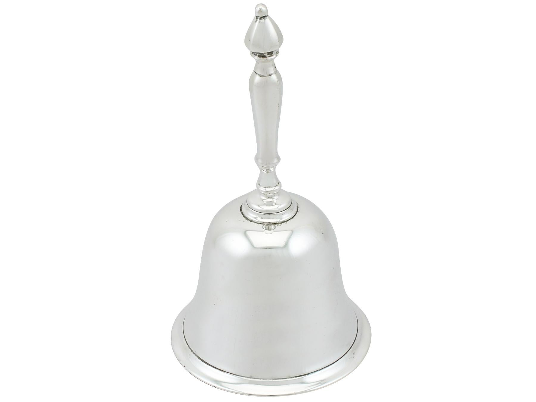 British Antique Victorian Sterling Silver Table Bell