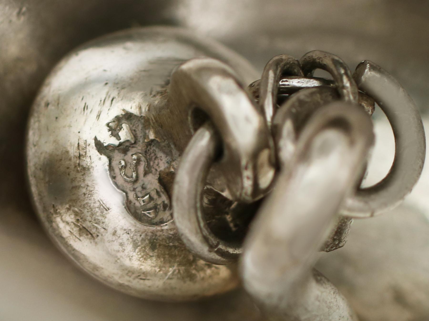 Antique Victorian Sterling Silver Table Bell 2