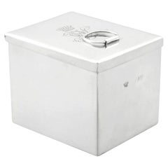 Antique Victorian Sterling Silver Tea Caddy (1890)