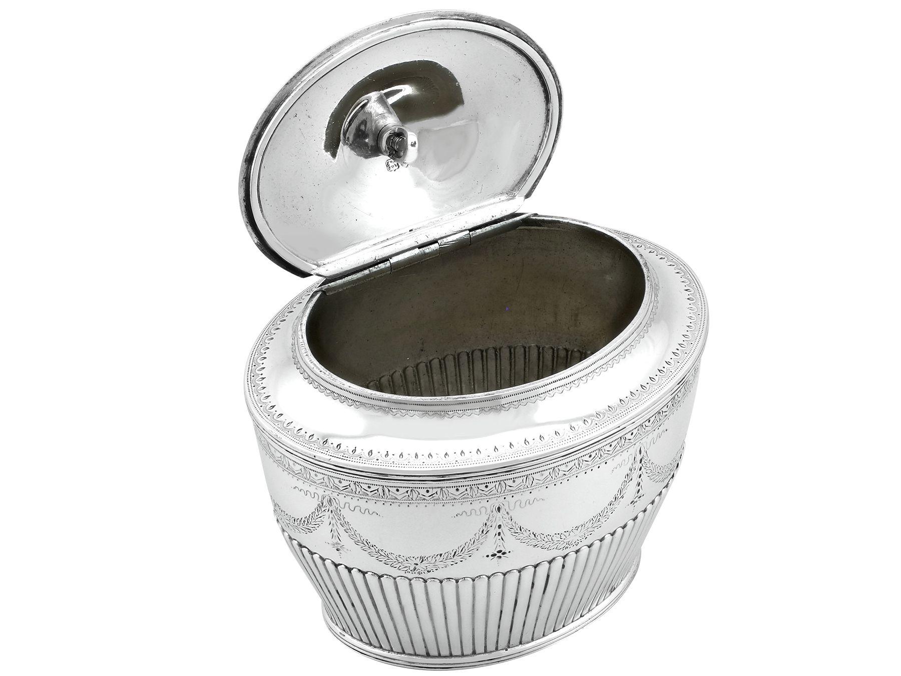 19th Century Antique Victorian Sterling Silver Tea Caddy