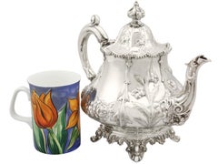 Antique Victorian Sterling Silver Teapot