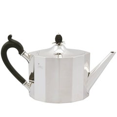 Antique Victorian Sterling Silver Teapot 