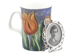 Antique Victorian Sterling Silver Tennis Photograph Frame 1895