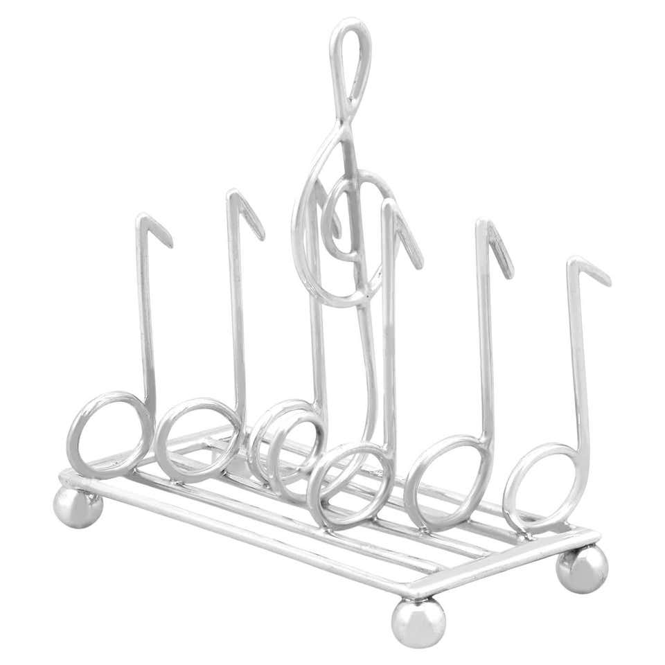 Polo-Themed Sterling Silver Toast Rack at 1stDibs | themed toaster