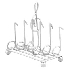 Antique Victorian Sterling Silver Toast Rack (1898)