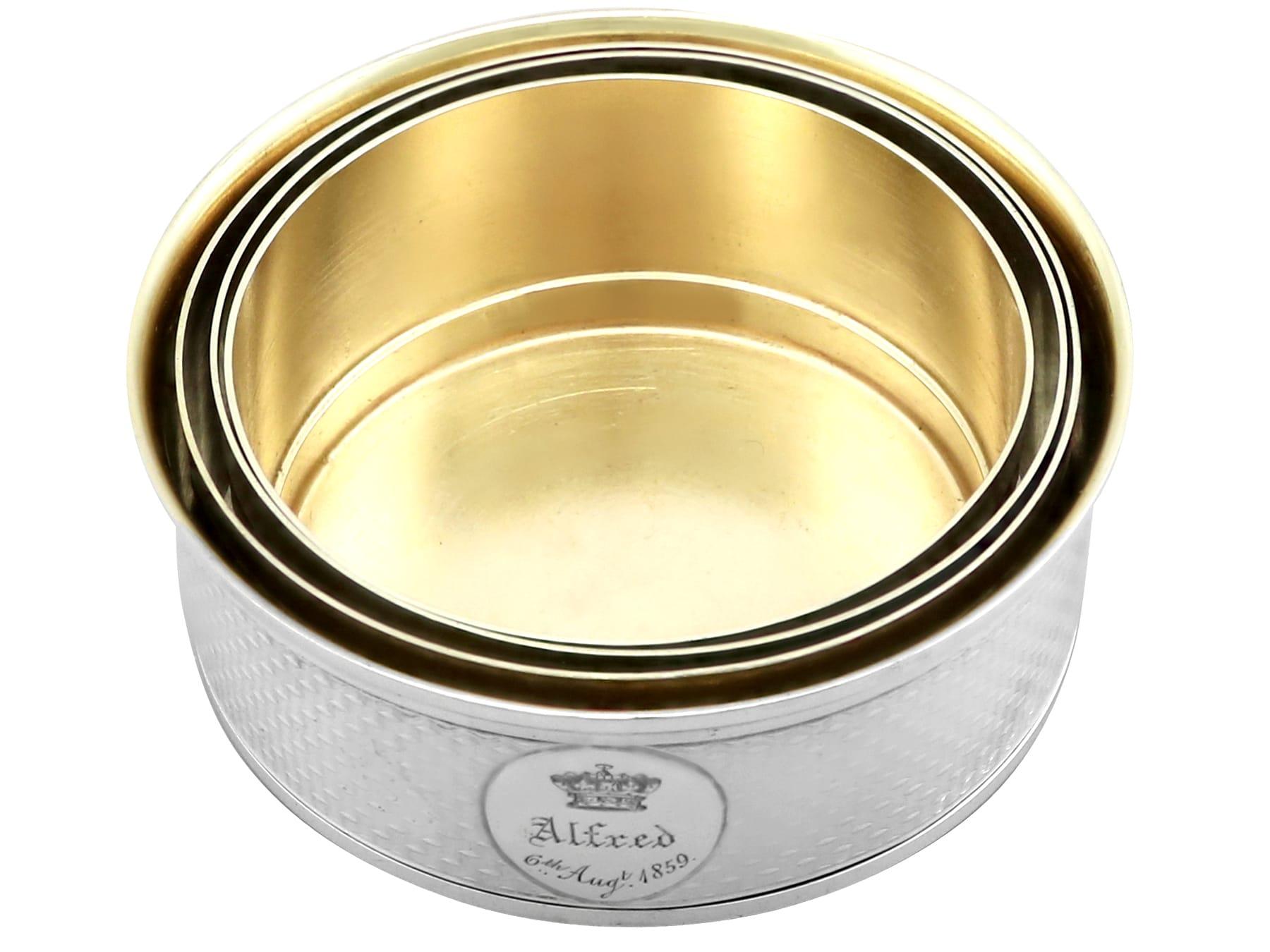 Victorian Sterling Silver Travelling Collapsible Beaker For Sale 2