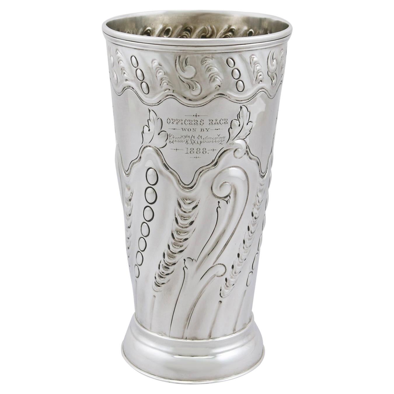 Antique Sterling Silver Warwick Vase Samovar Centerpiece For Sale at