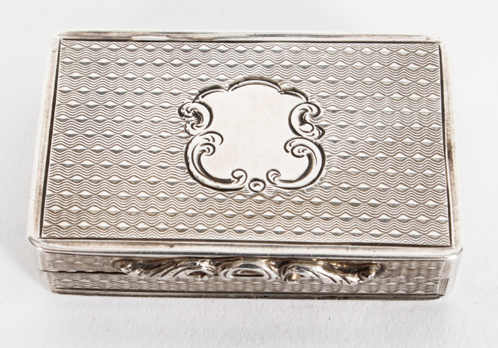 Antique Victorian Sterling Silver Vinaigrette Cronin & Wheeler 1849 19th C In Good Condition In London, GB