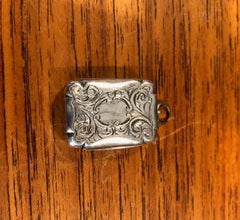 Antique Victorian Sterling Silver Vinaigrette / Vesta by Hilliard & Thomason