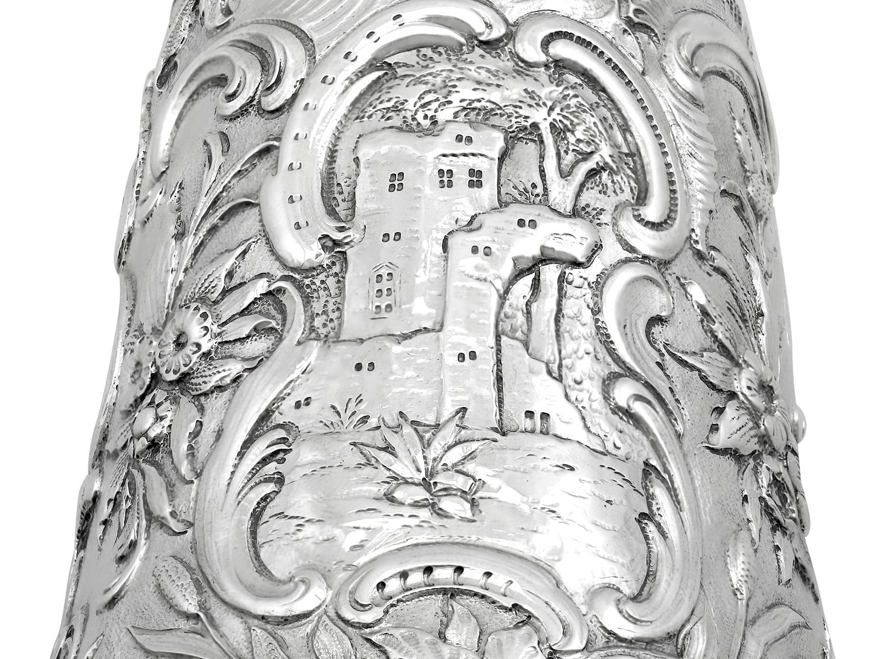 Antique Victorian Sterling Silver Wager Cup (1887) 5