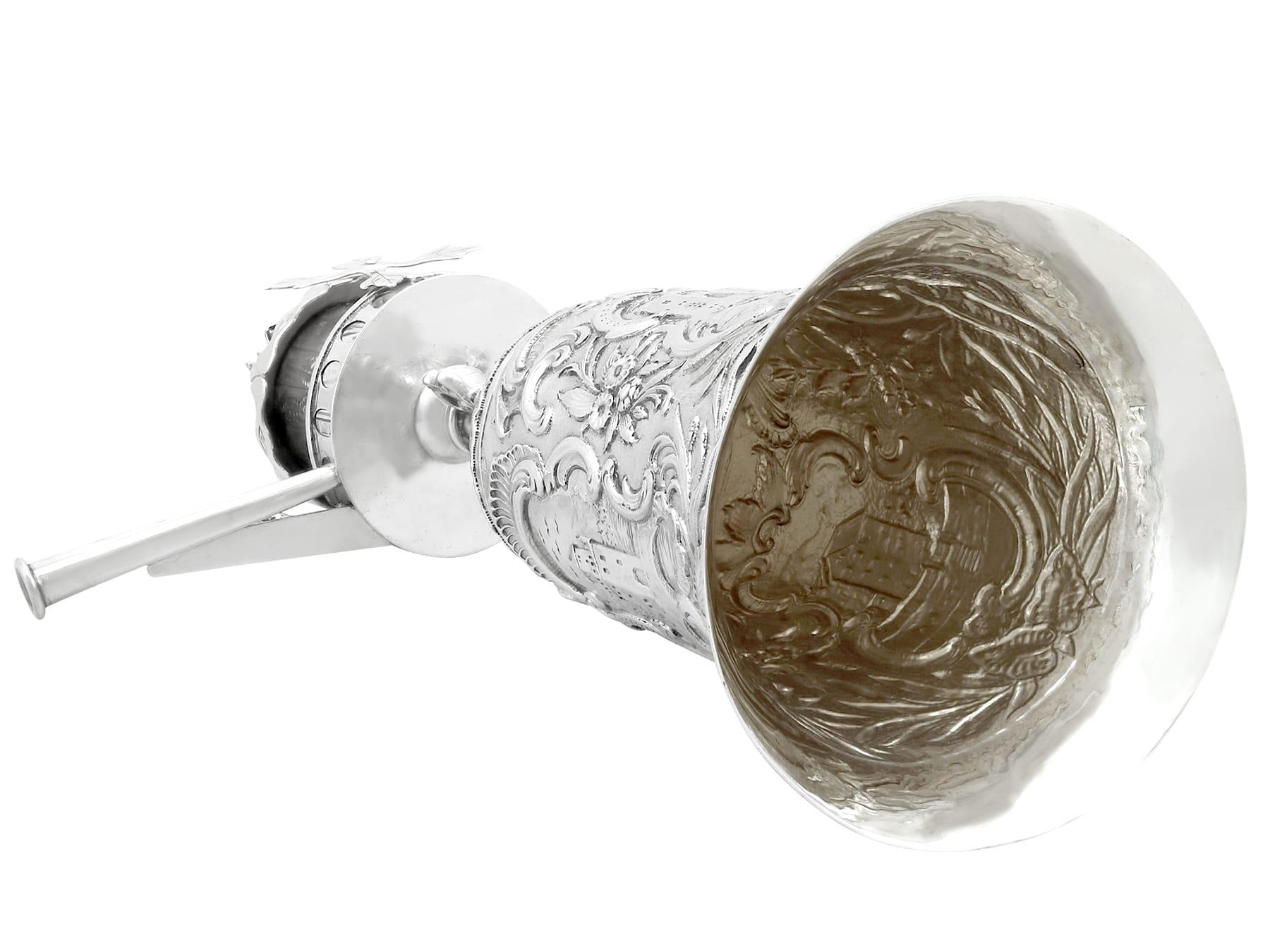 Antique Victorian Sterling Silver Wager Cup (1887) 9