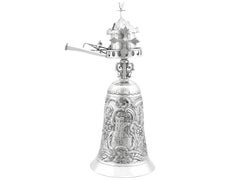Taza de apuestas victoriana antigua de plata de ley (1887)