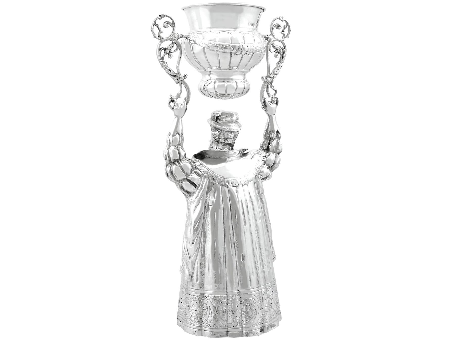 Inizio XX secolo Antica coppa da scommessa vittoriana in argento sterling in vendita