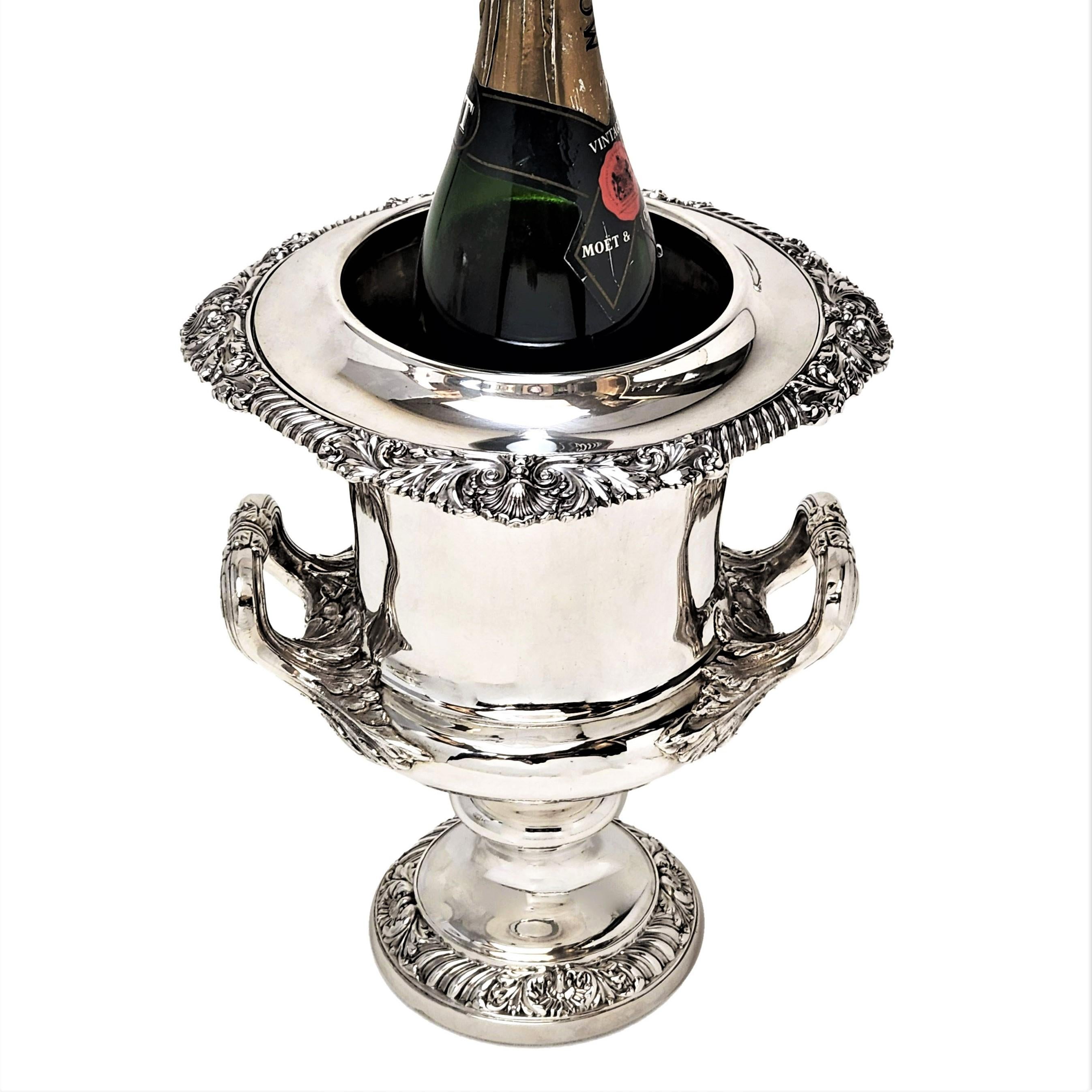 Antike viktorianische Weinkühler/Champagner-Eisschnallen aus Sterlingsilber 1839 (Englisch) im Angebot