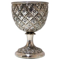 Antique Victorian Sterling Silver Wine Goblet London 1864 William Chandless