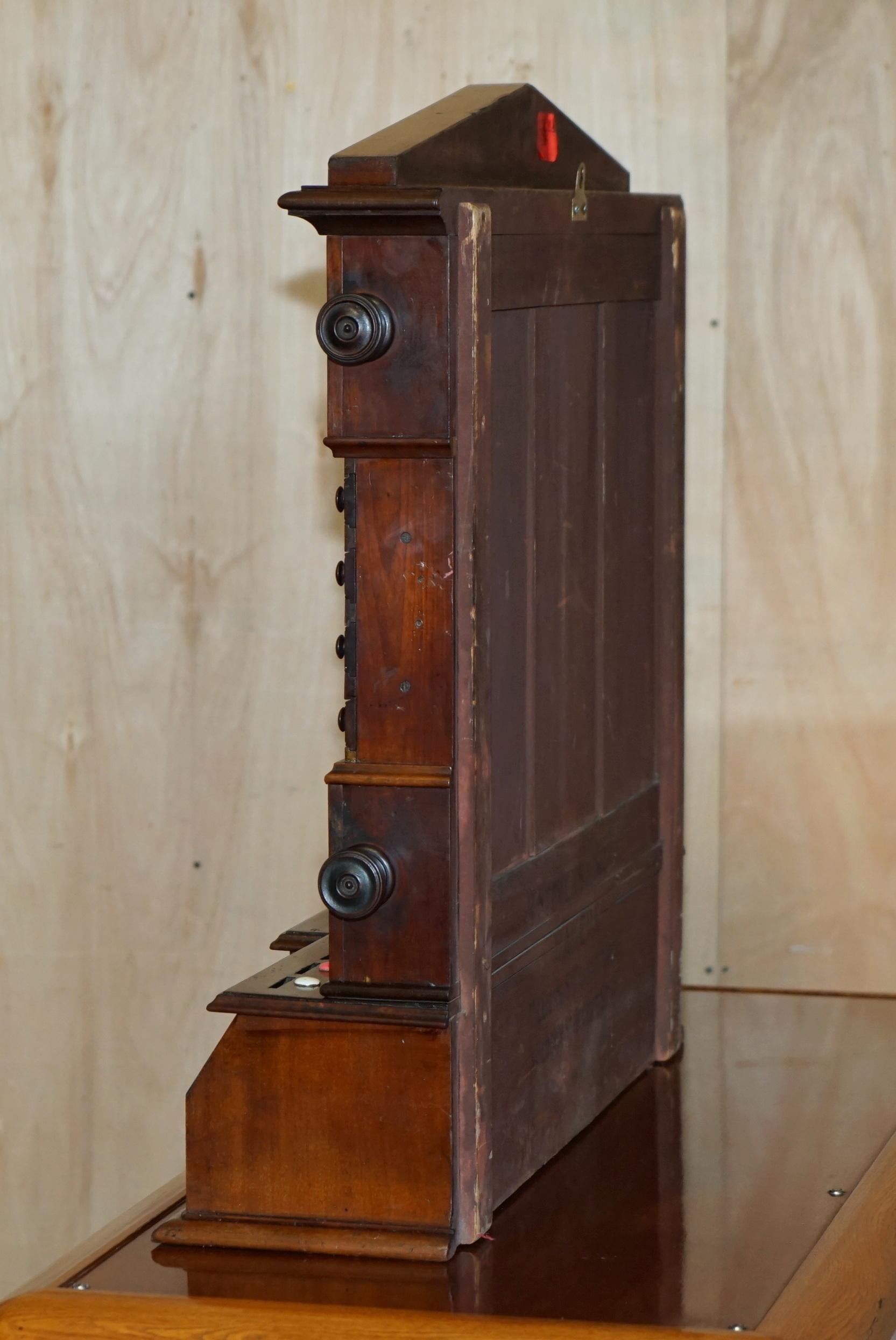 ANTIQUE ViCTORIAN STEVEN & SON'S EST 1830 REGENT STREET SNOOKER SCORE BOARD For Sale 9