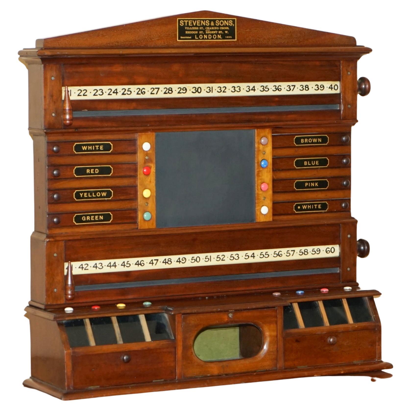 Fine Fully Restored Antique Victorian Honey Oak Snooker Scoreboard Ball  Storage at 1stDibs