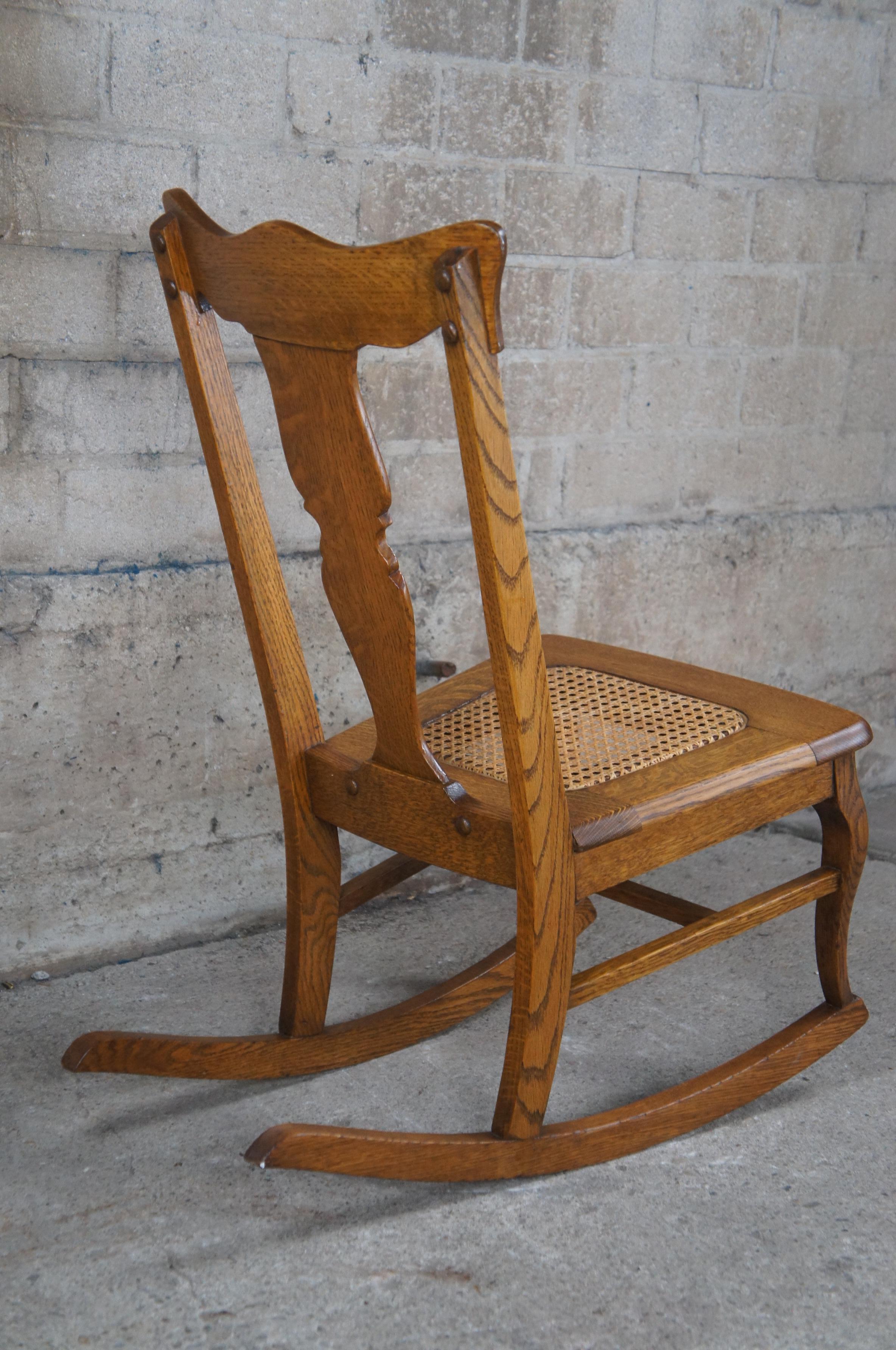 antique wooden rocking chair identification