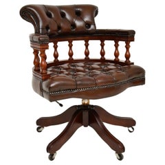 Vintage Victorian Style Captains Desk Chair