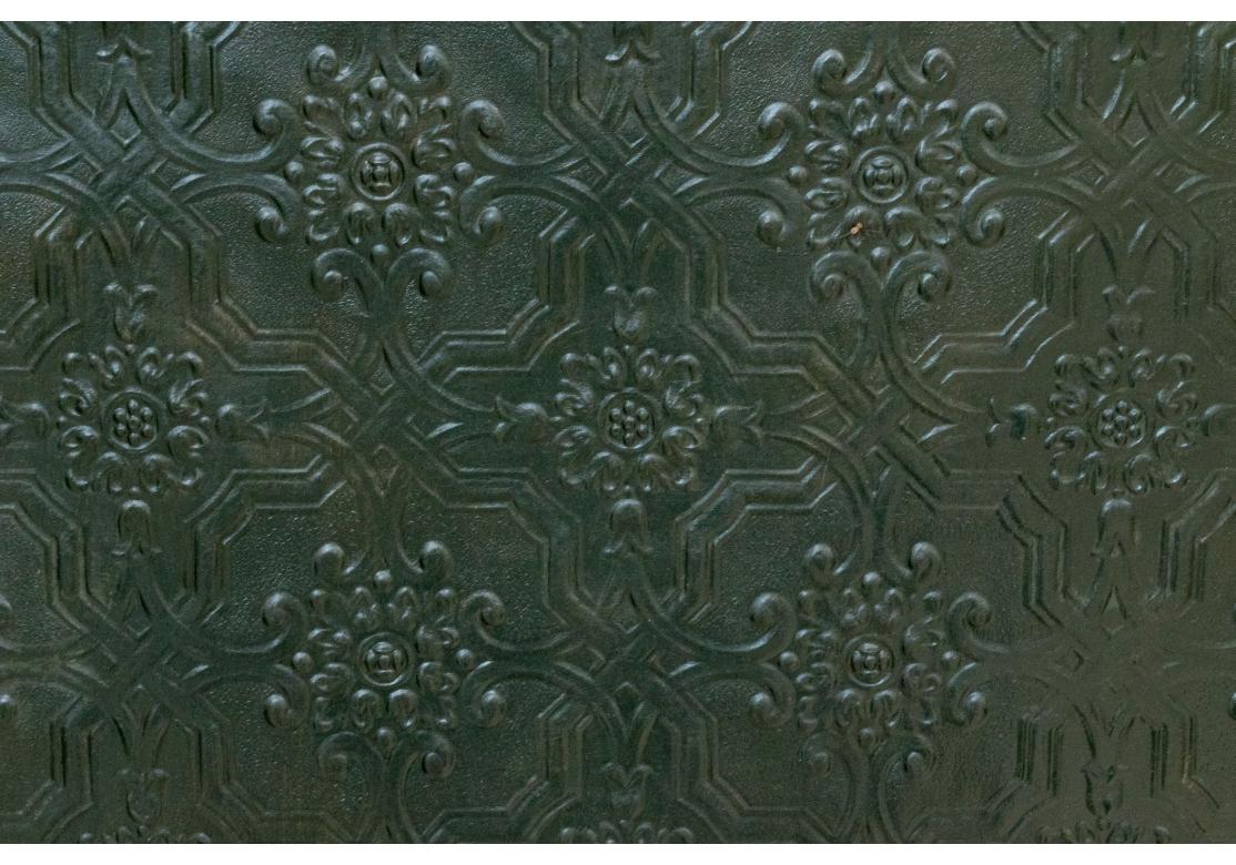 Antique Victorian Style Four Panel Screen For Sale 13