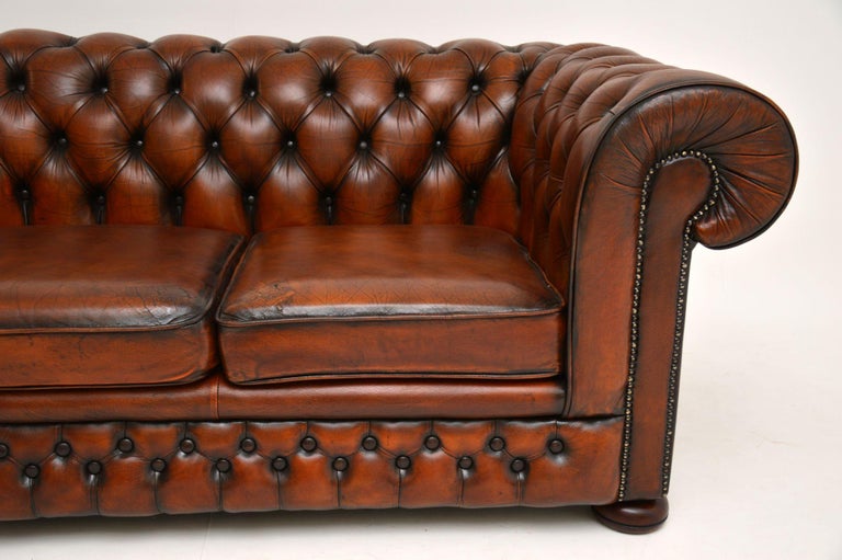 Antique Victorian Style Leather 2-Seat Chesterfield Sofa at 1stDibs | 2 ...