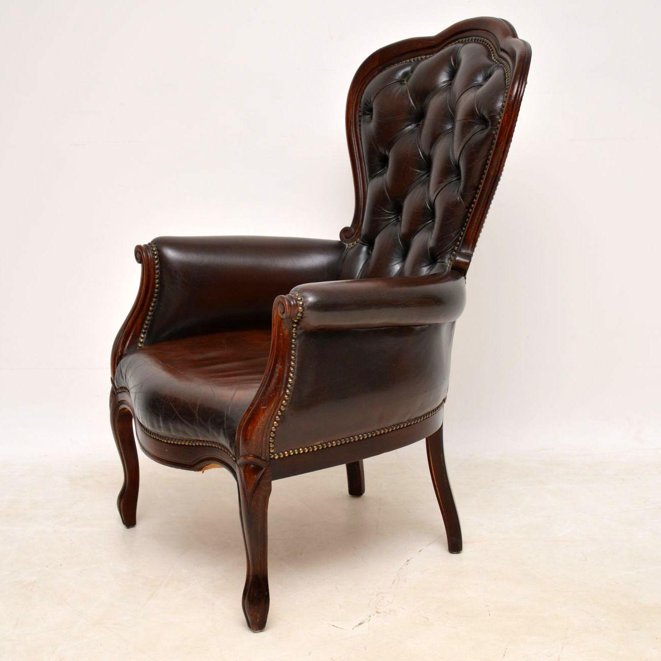 victorian style armchair