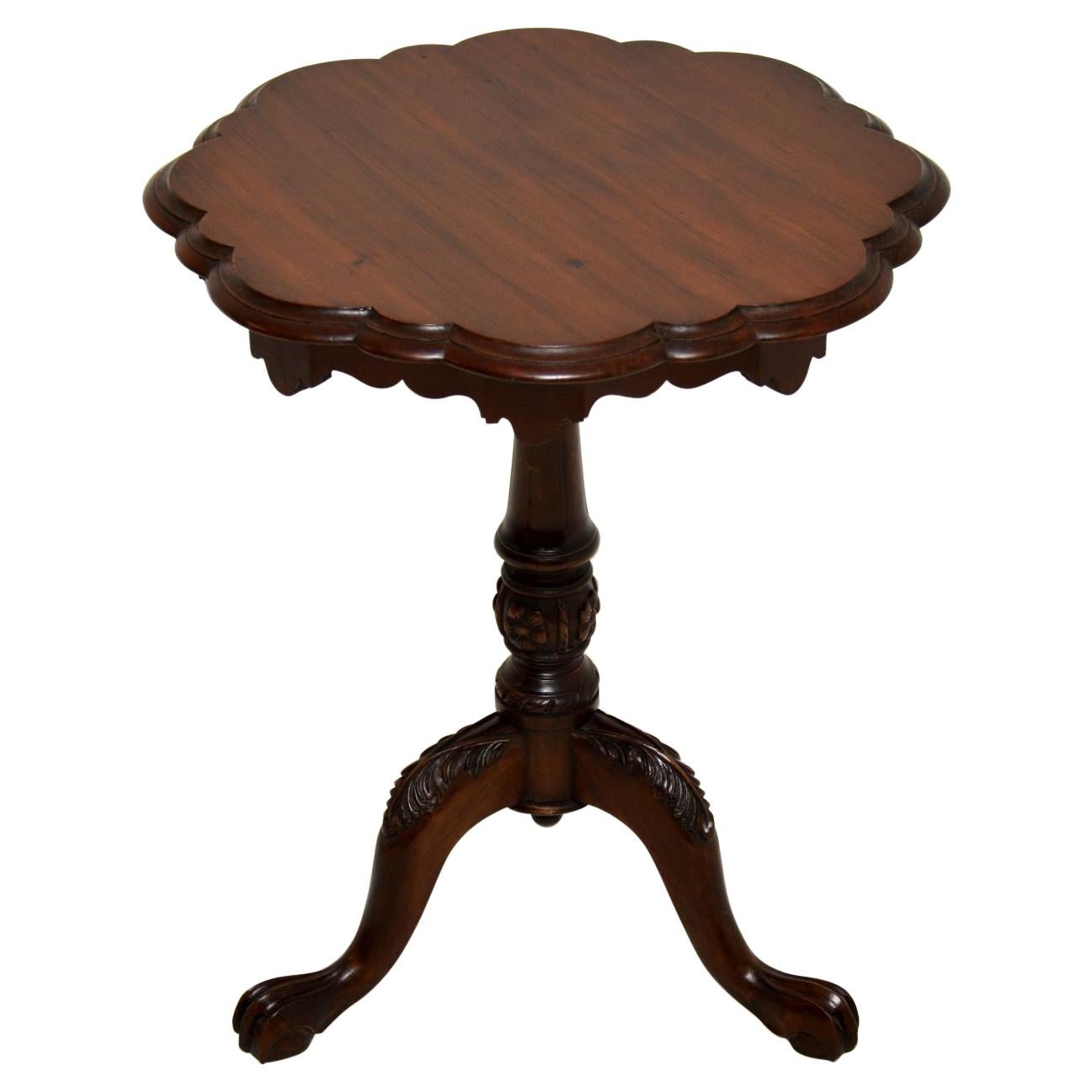 Antique Victorian Style Mahogany Side Table