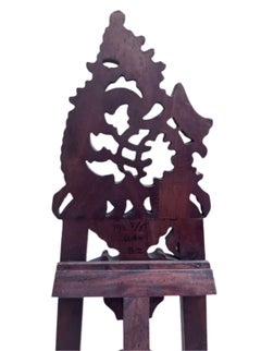 Antique Victorian Style Mahogany Table Top Victorian Easel