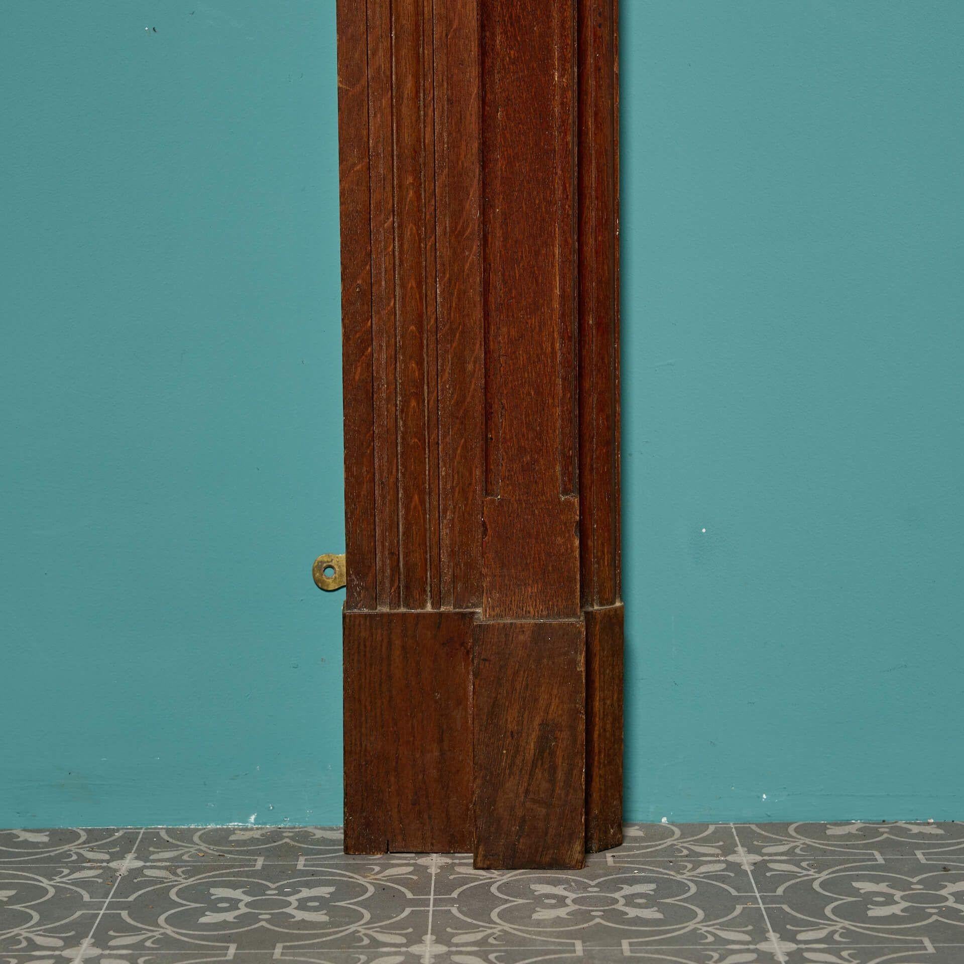 19th Century Antique Victorian Style Oak Fireplace For Sale