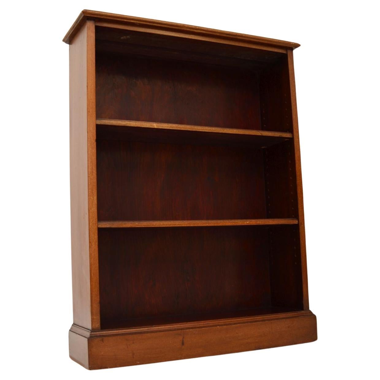 Antique Victorian Style Open Bookcase For Sale at 1stDibs