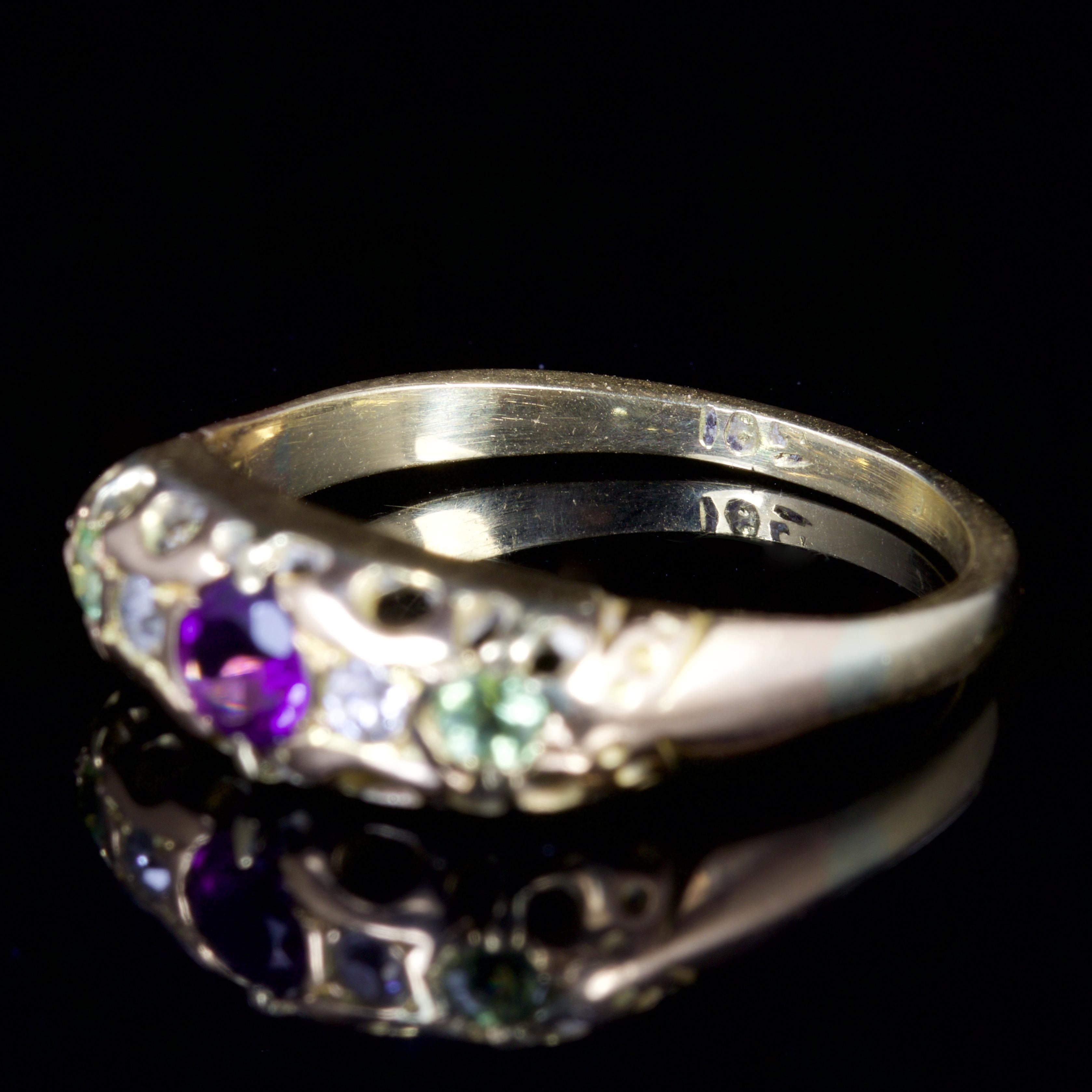 Antique Victorian Suffragette 18 Carat Gold Ring, circa 1900 1