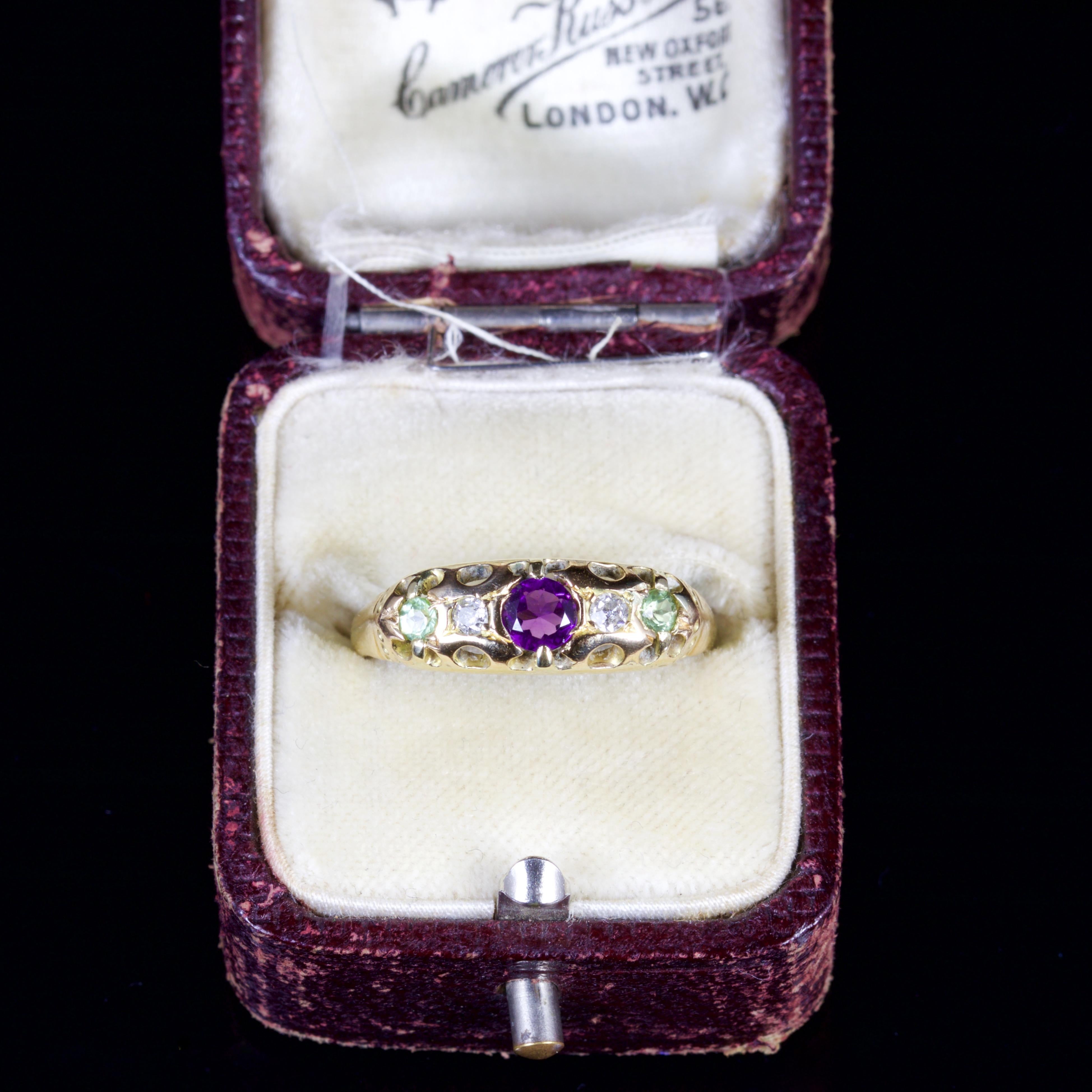 Antique Victorian Suffragette 18 Carat Gold Ring, circa 1900 2