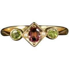 Antique Victorian Suffragette 9 Carat Ring Gold Ring, circa 1900