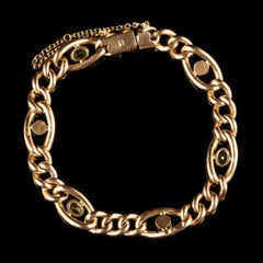 Antikes viktorianisches Suffragette-Armband aus 9 Karat, um 1900