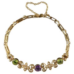 Antique Victorian Suffragette Bracelet 18 Carat Gold, circa 1900